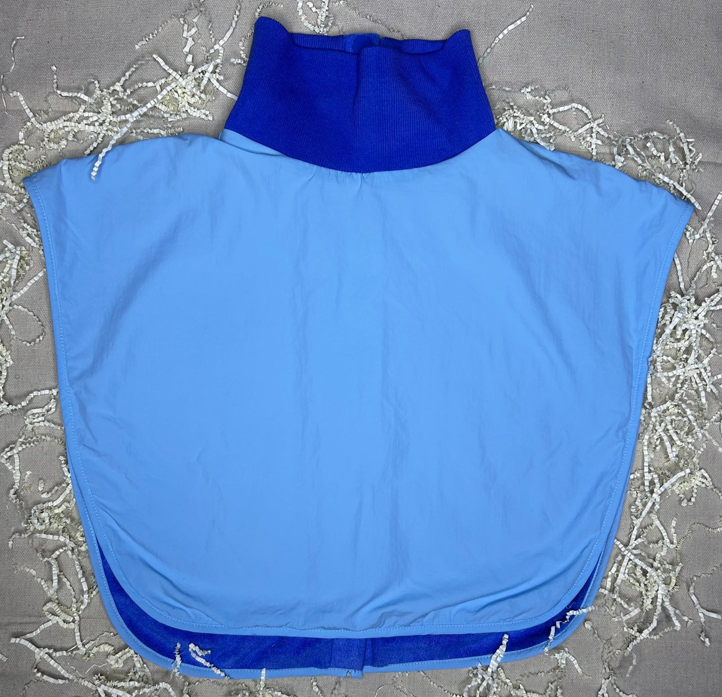 Turtleneck Hair-Bib - Blue