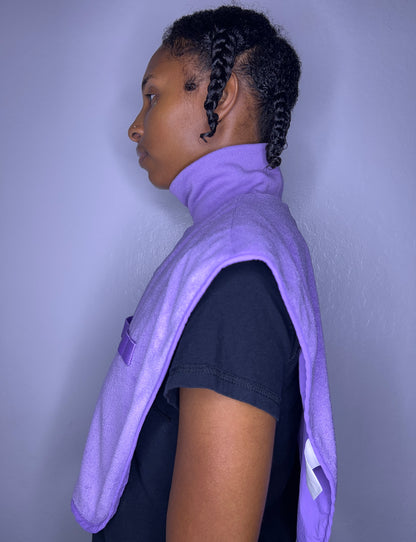 PRE-ORDER Turtleneck Hair-Bib - Purple