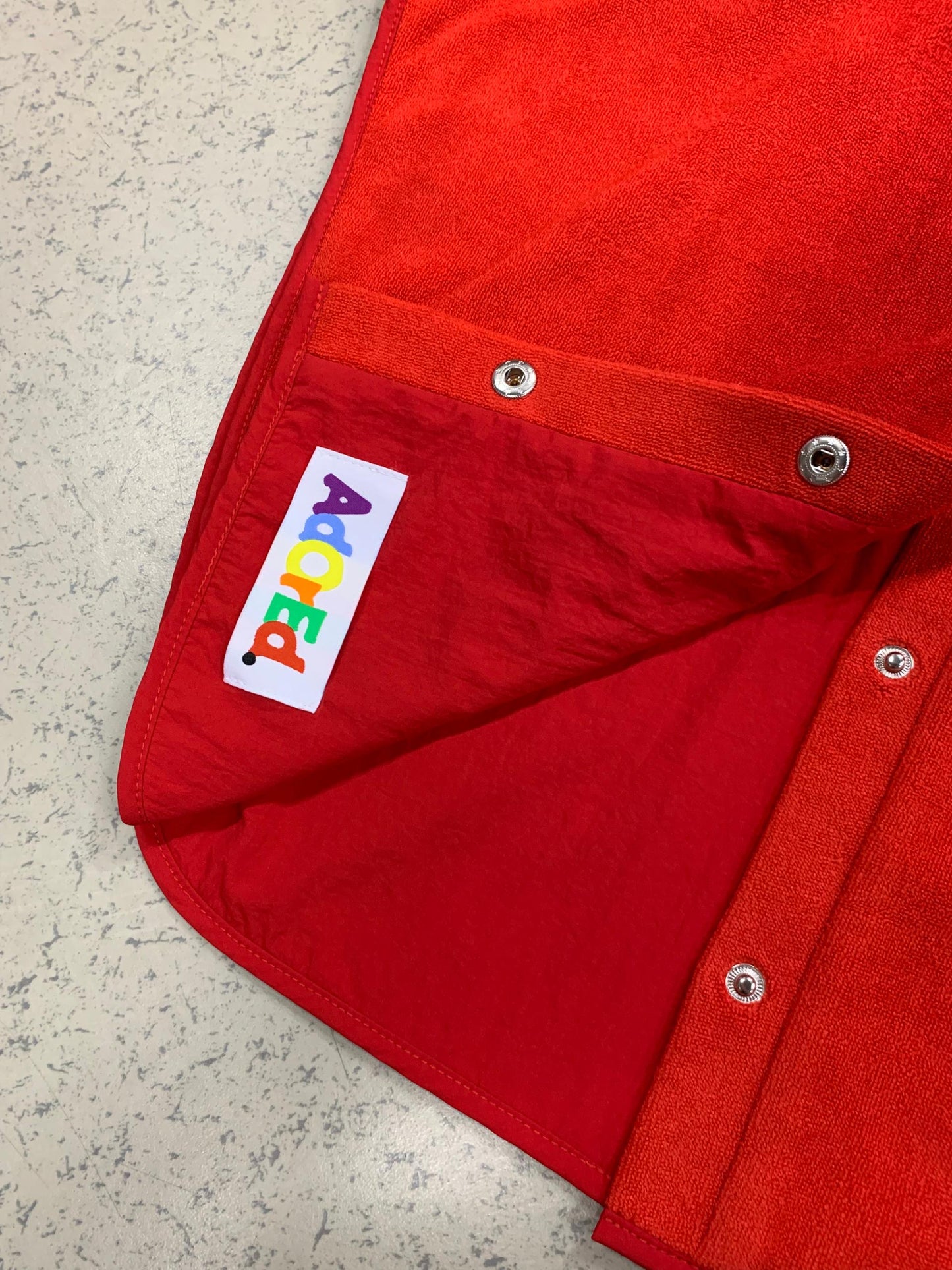 Turtleneck Hair-Bib - Red