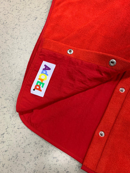 Turtleneck Hair-Bib - Red