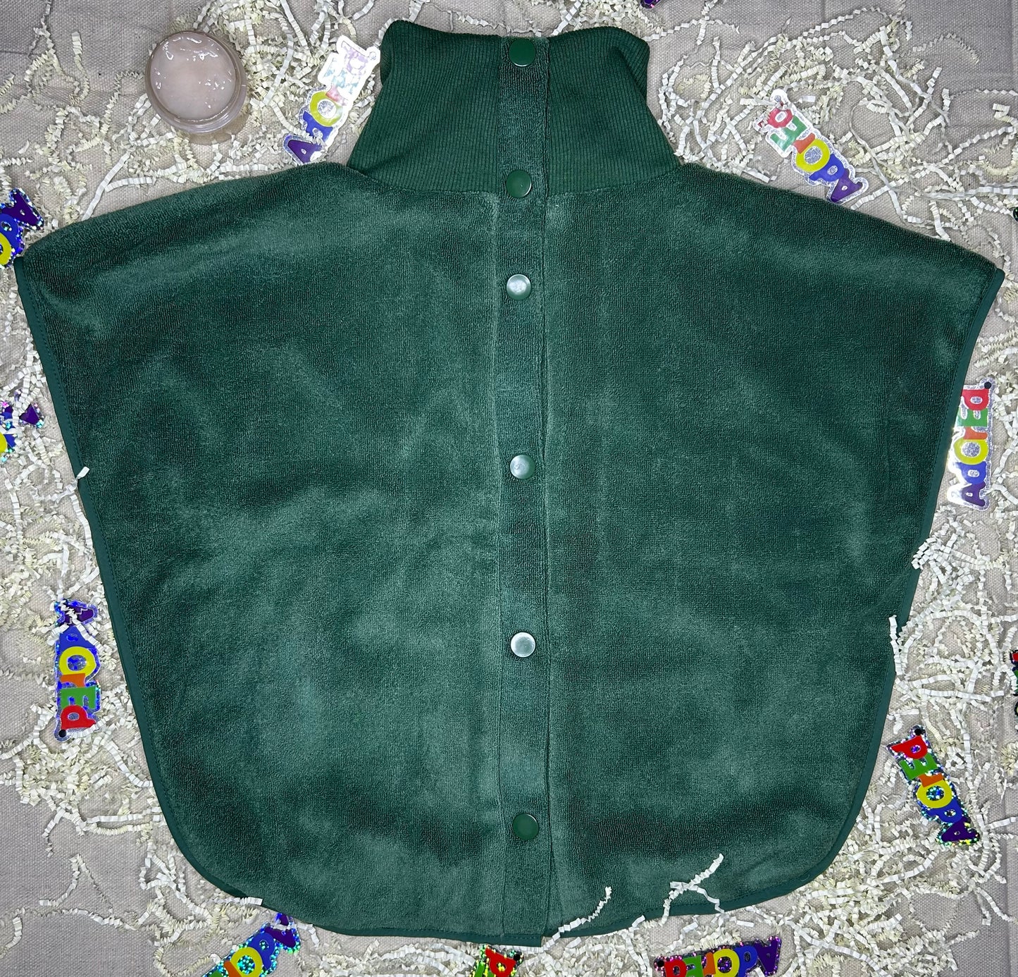 Turtleneck Hair-Bib - Green