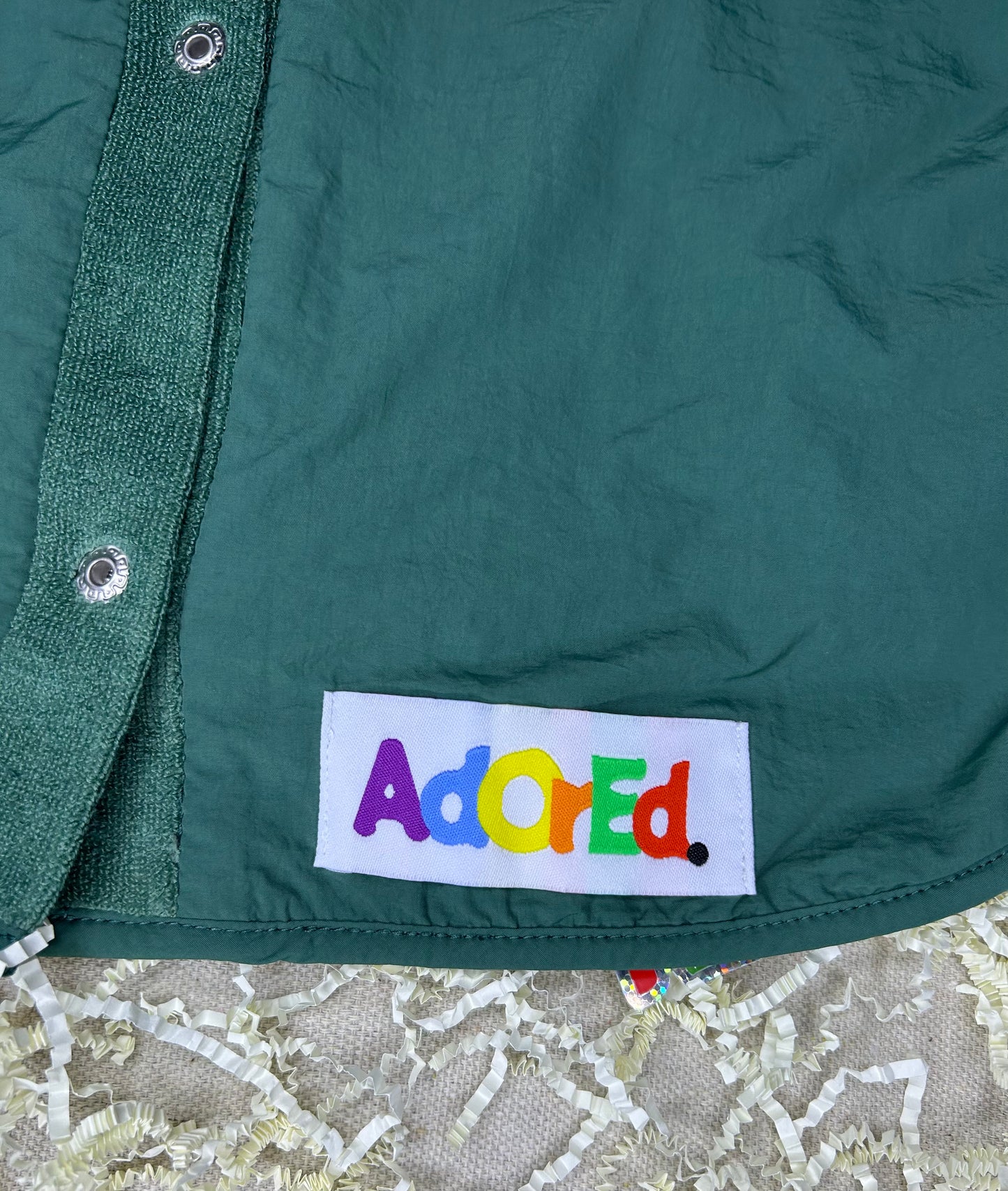 Turtleneck Hair-Bib - Green