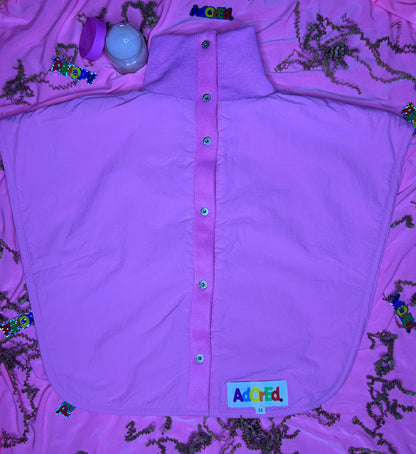 Turtleneck Hair-Bib - Pink