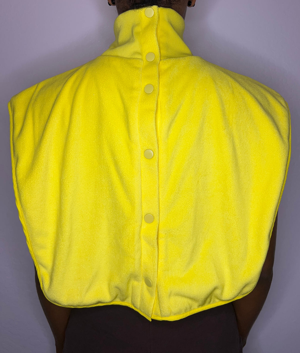 Turtleneck Hair-Bib - Yellow
