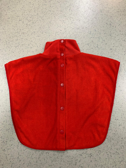Turtleneck Hair-Bib - Red