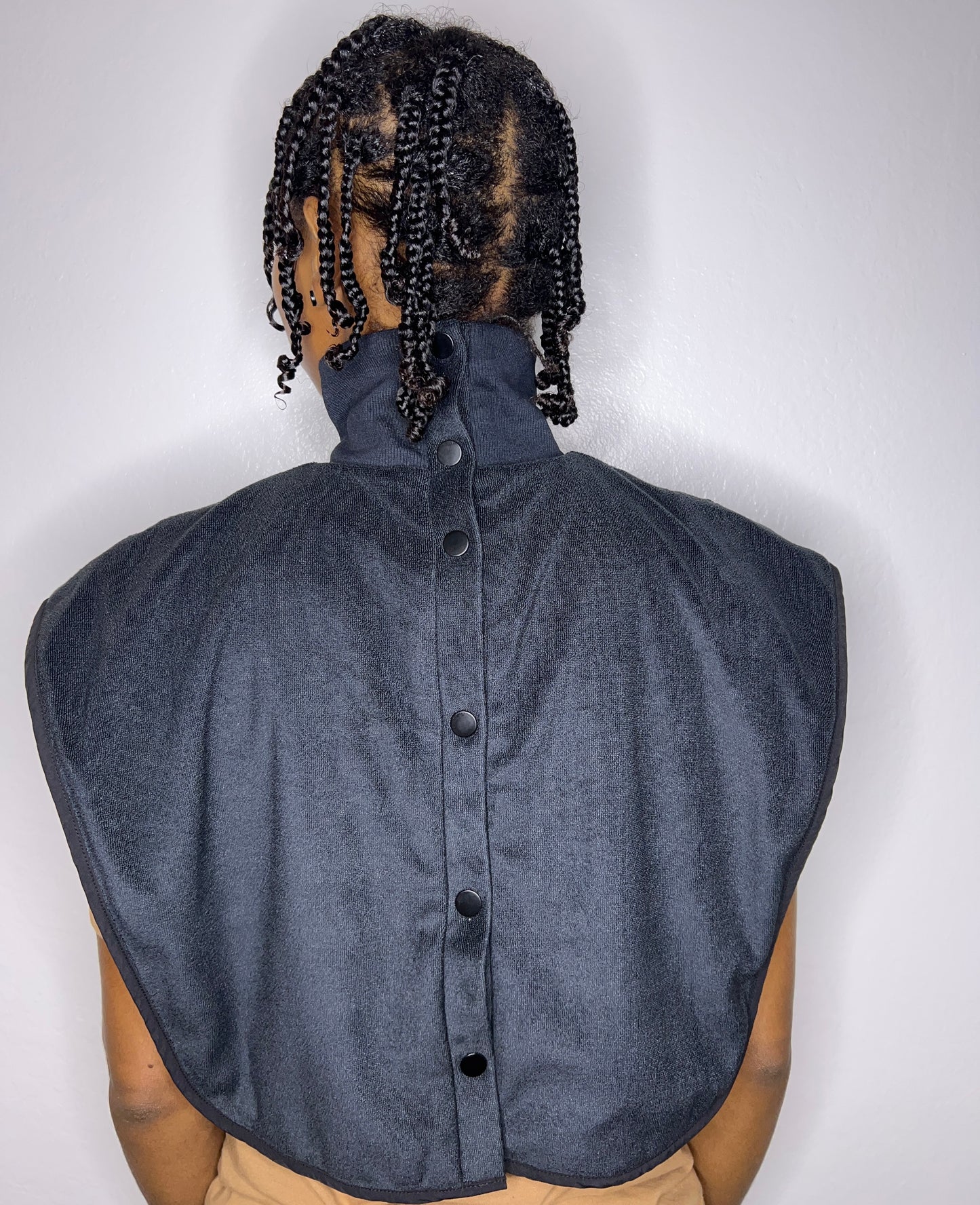 Turtleneck Hair-Bib - Black 2.0