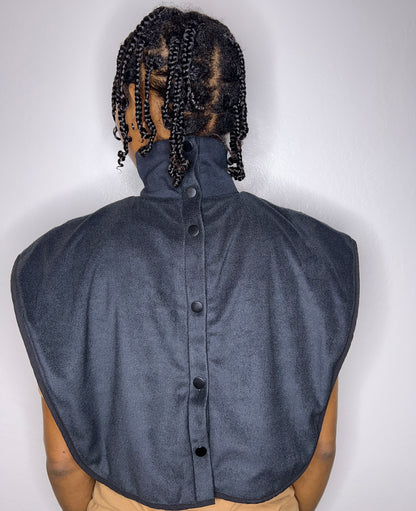 Turtleneck Hair-Bib - Black 2.0