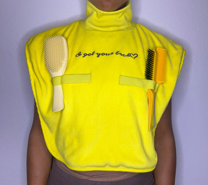 Turtleneck Hair-Bib - Yellow