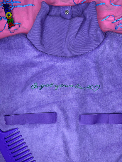 PRE-ORDER Turtleneck Hair-Bib - Purple