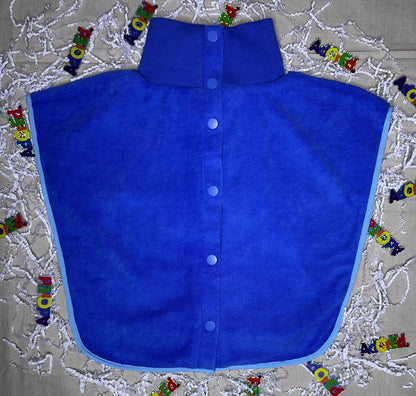 Turtleneck Hair-Bib - Blue
