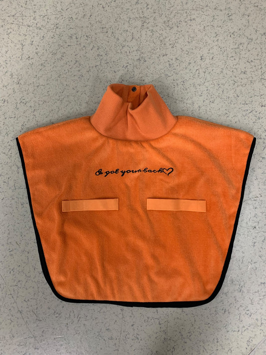 Turtleneck Hair-Bib - Orange