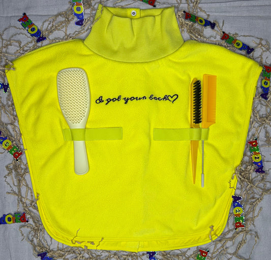 Turtleneck Hair-Bib - Yellow