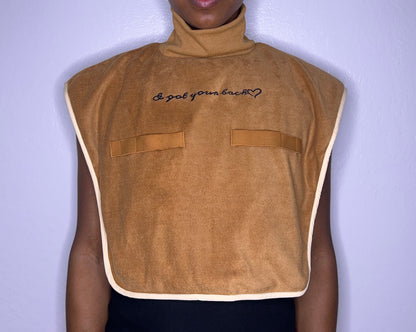 Turtleneck Hair-Bib - Brown