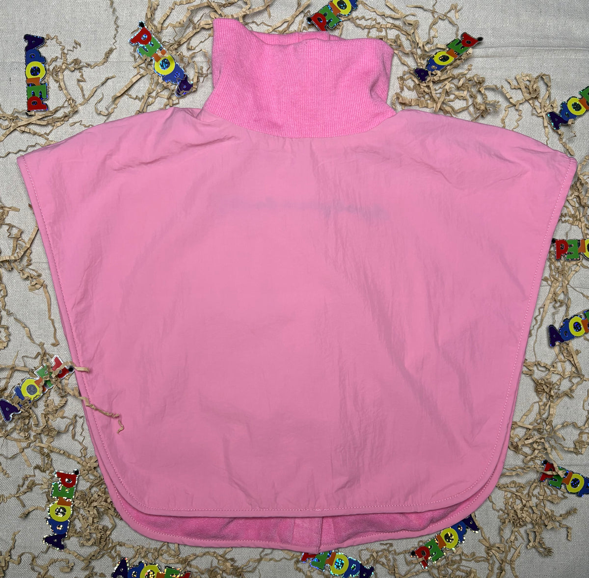 Turtleneck Hair-Bib - Pink 2.0