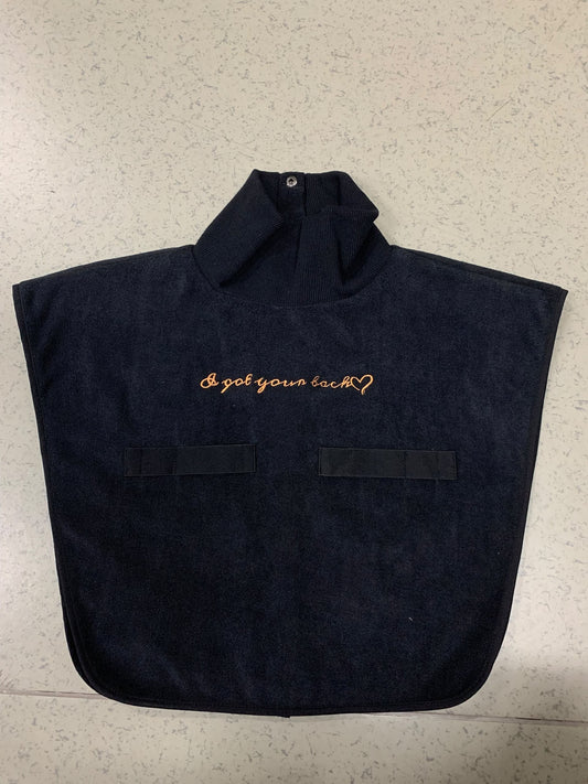 Turtleneck Hair-Bib - Black 3.0