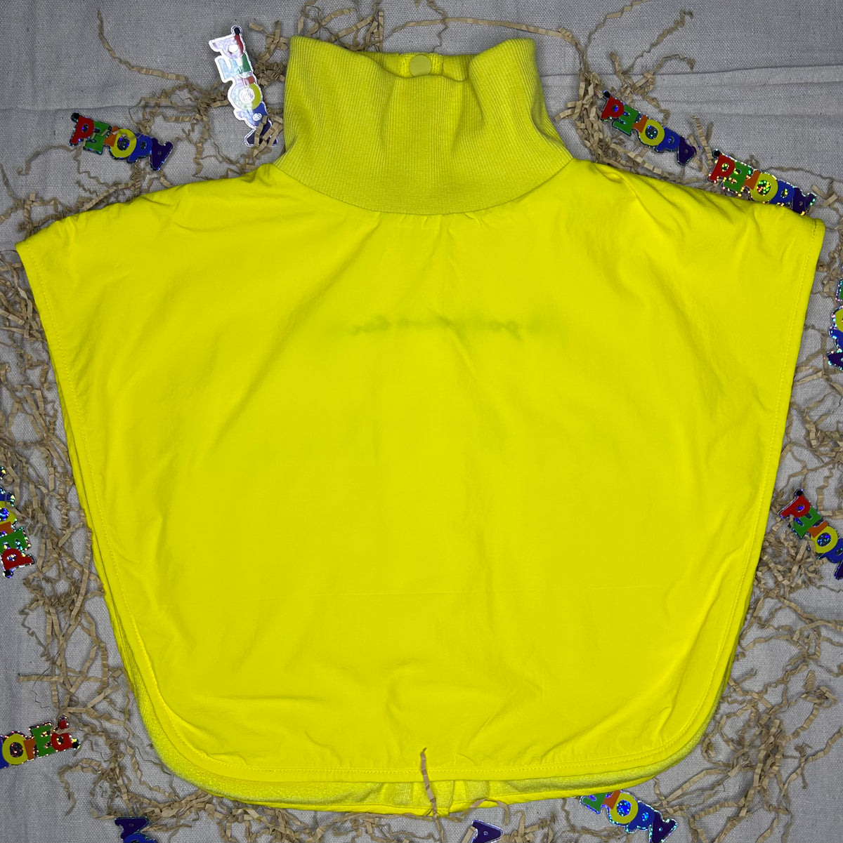 Turtleneck Hair-Bib - Yellow