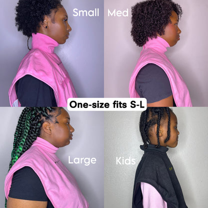 Turtleneck Hair-Bib - Black 2.0