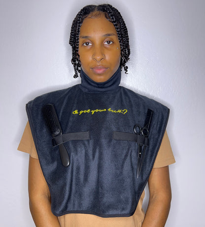 Turtleneck Hair-Bib - Black 2.0