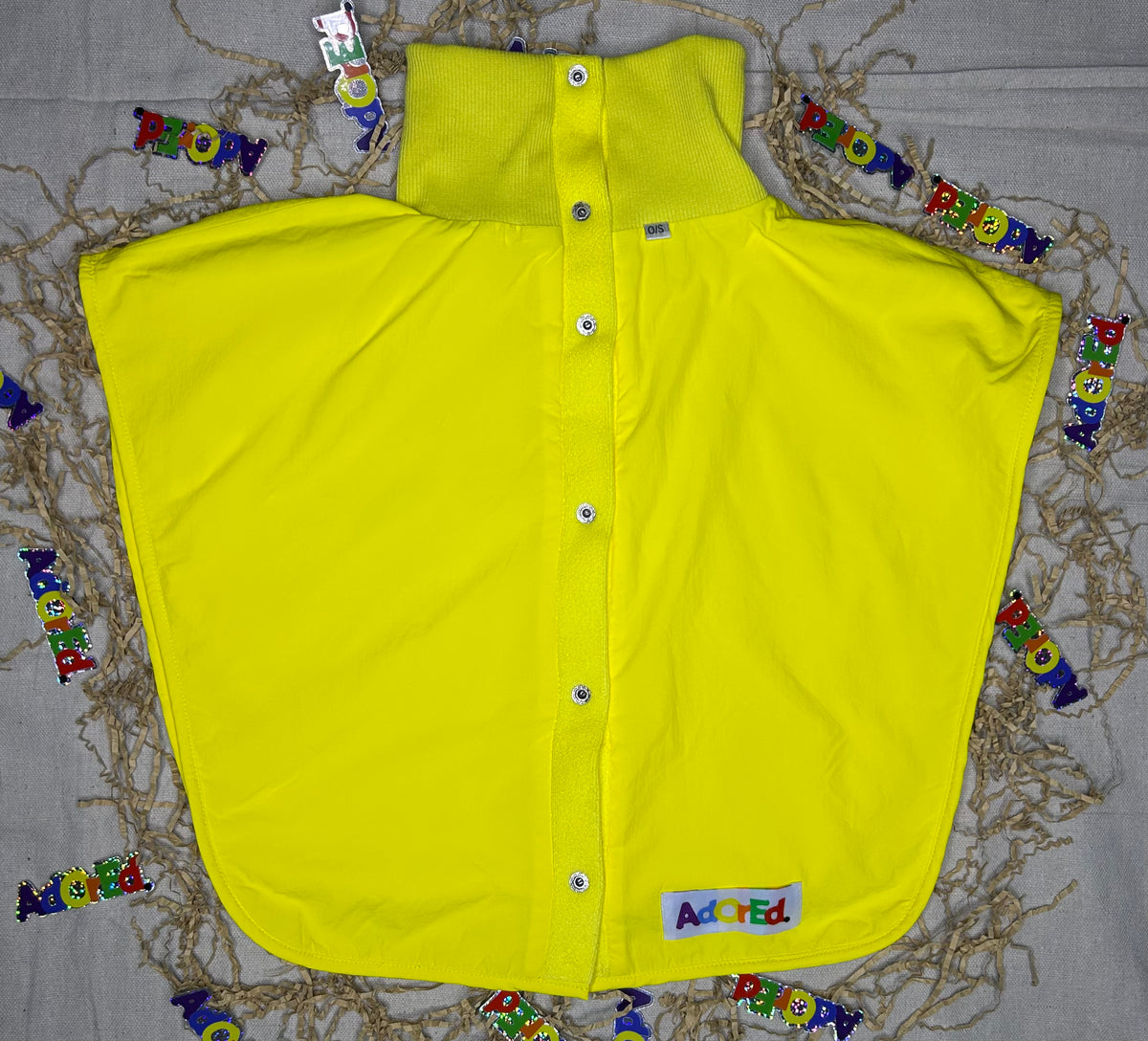 Turtleneck Hair-Bib - Yellow