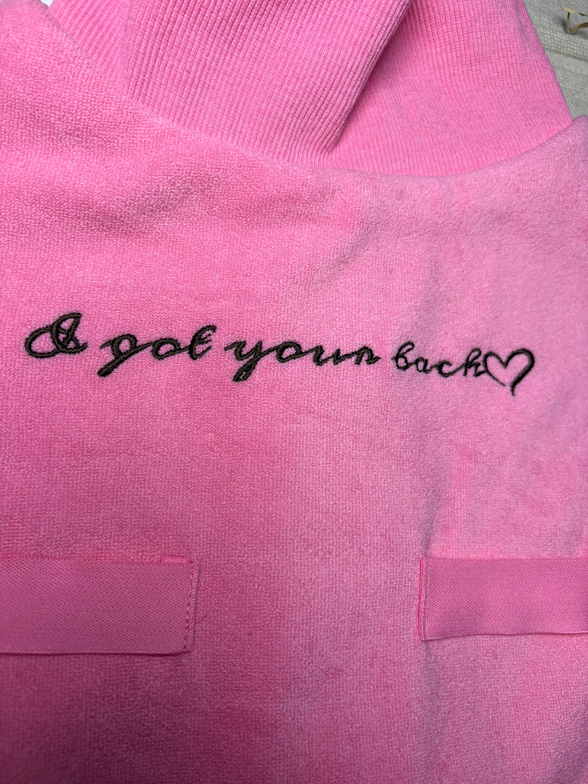 Turtleneck Hair-Bib - Pink 2.0