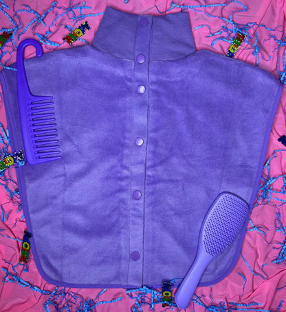 PRE-ORDER Turtleneck Hair-Bib - Purple