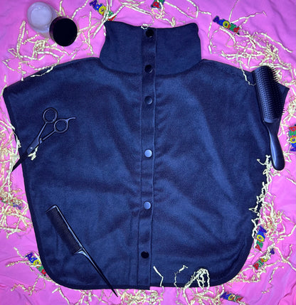 Turtleneck Hair-Bib - Black 2.0