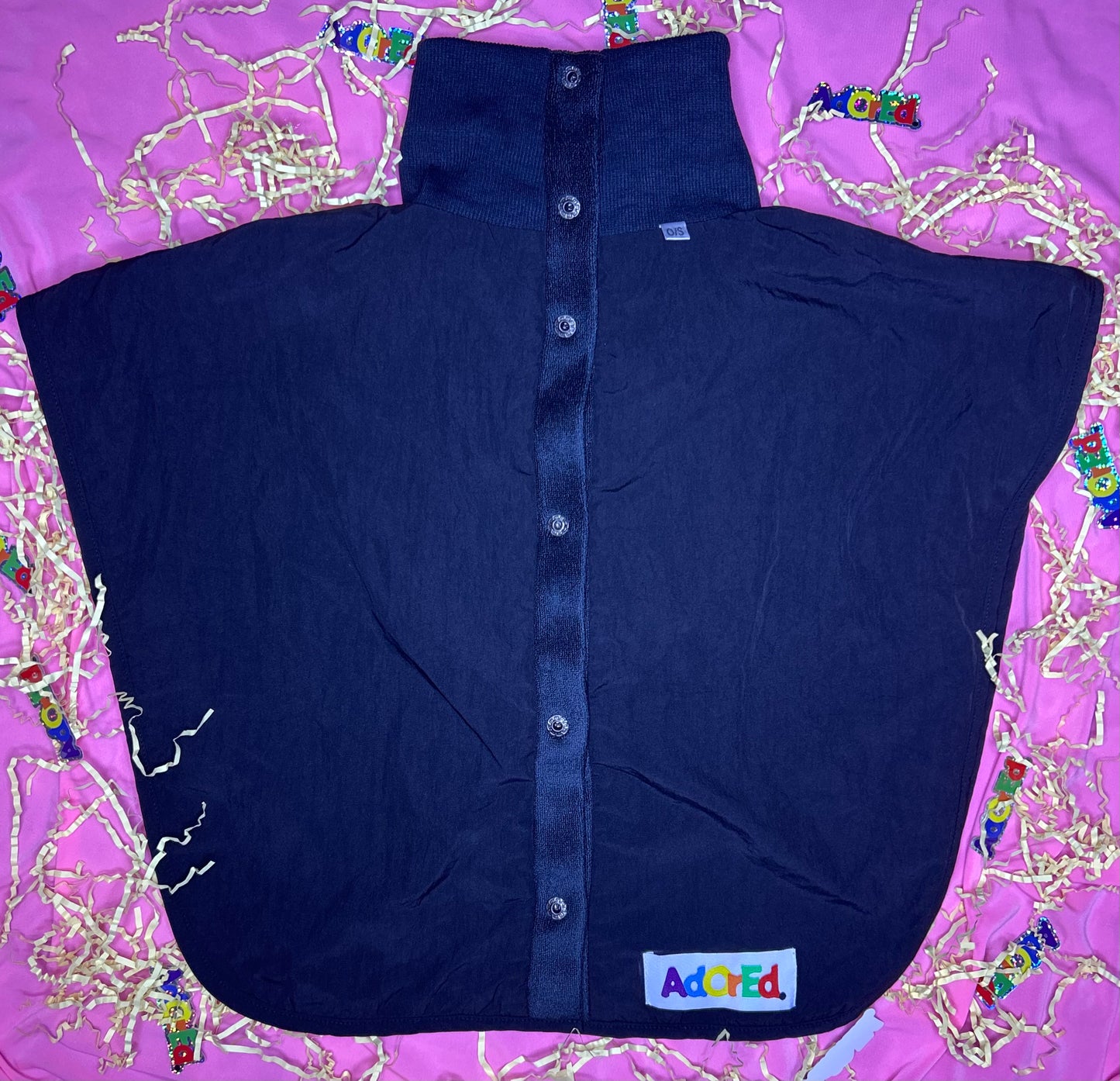 Turtleneck Hair-Bib - Black 2.0