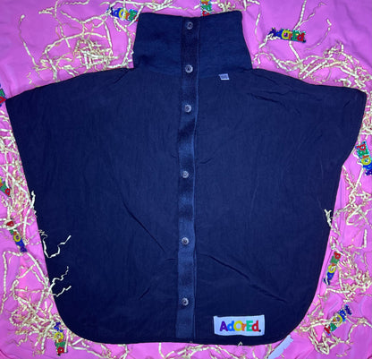 Turtleneck Hair-Bib - Black 2.0