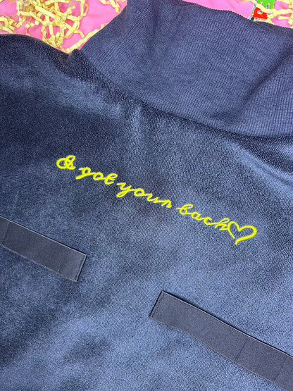 Turtleneck Hair-Bib - Black 2.0